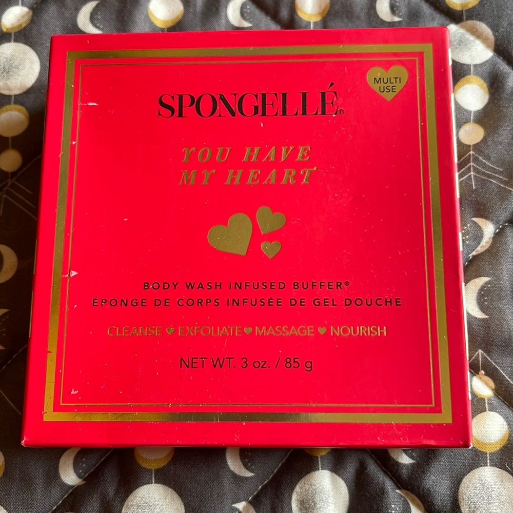 Spongelle You Have My Heart Body Wash Infused Buffer NIP